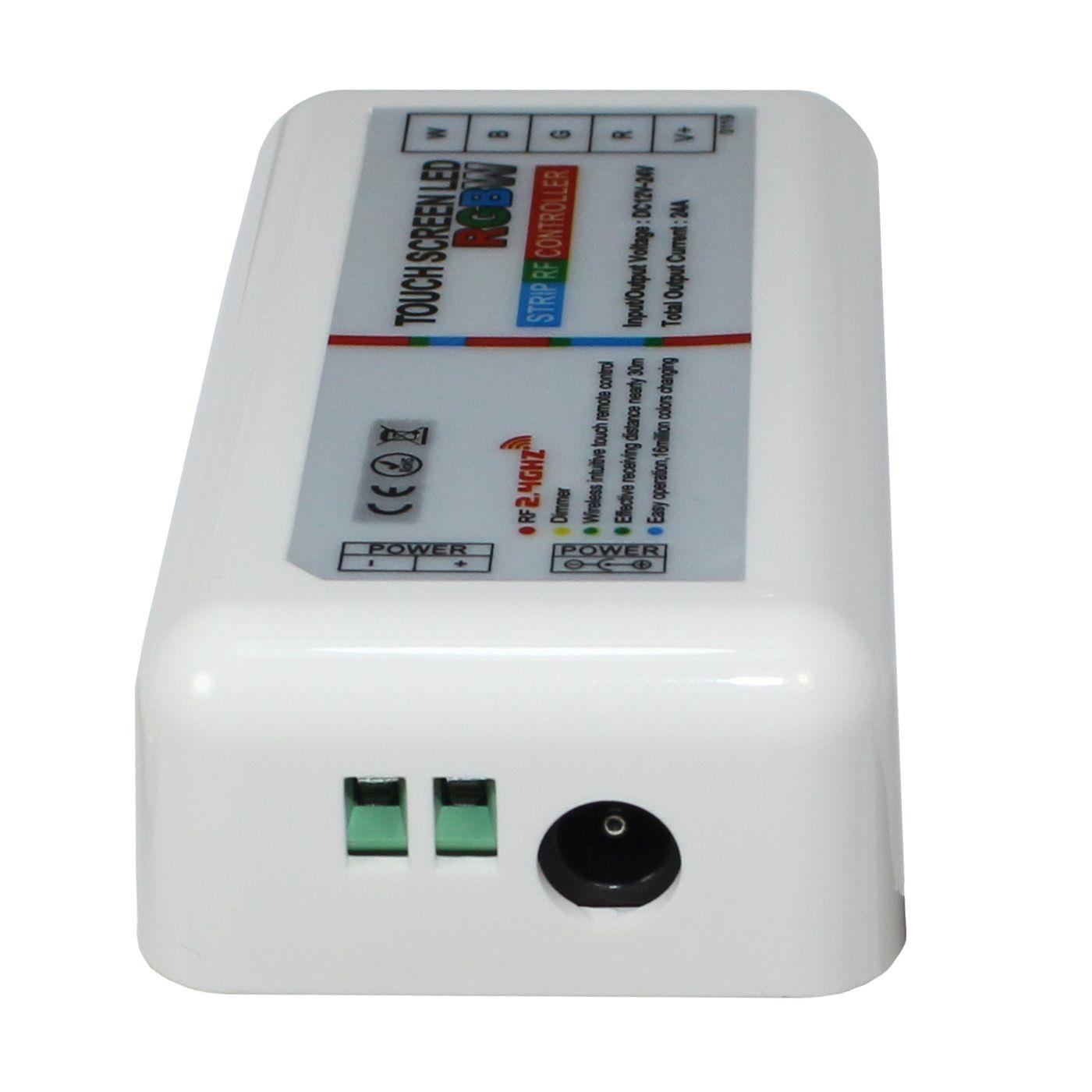Milight RGBW LED Touch RF Controller White 12...24V 240W for colour changing strips 5-Pin