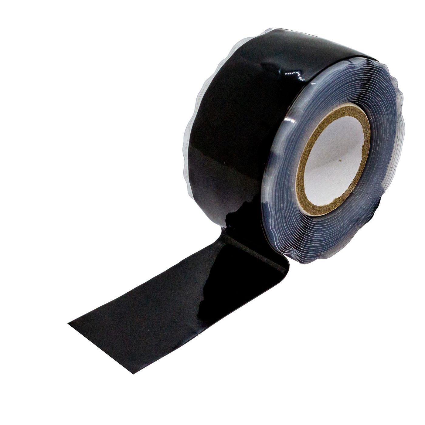 3m Selbstverschweißendes Silikonband 25mm Abdichtband schwarz -50...260°C 0,50mm