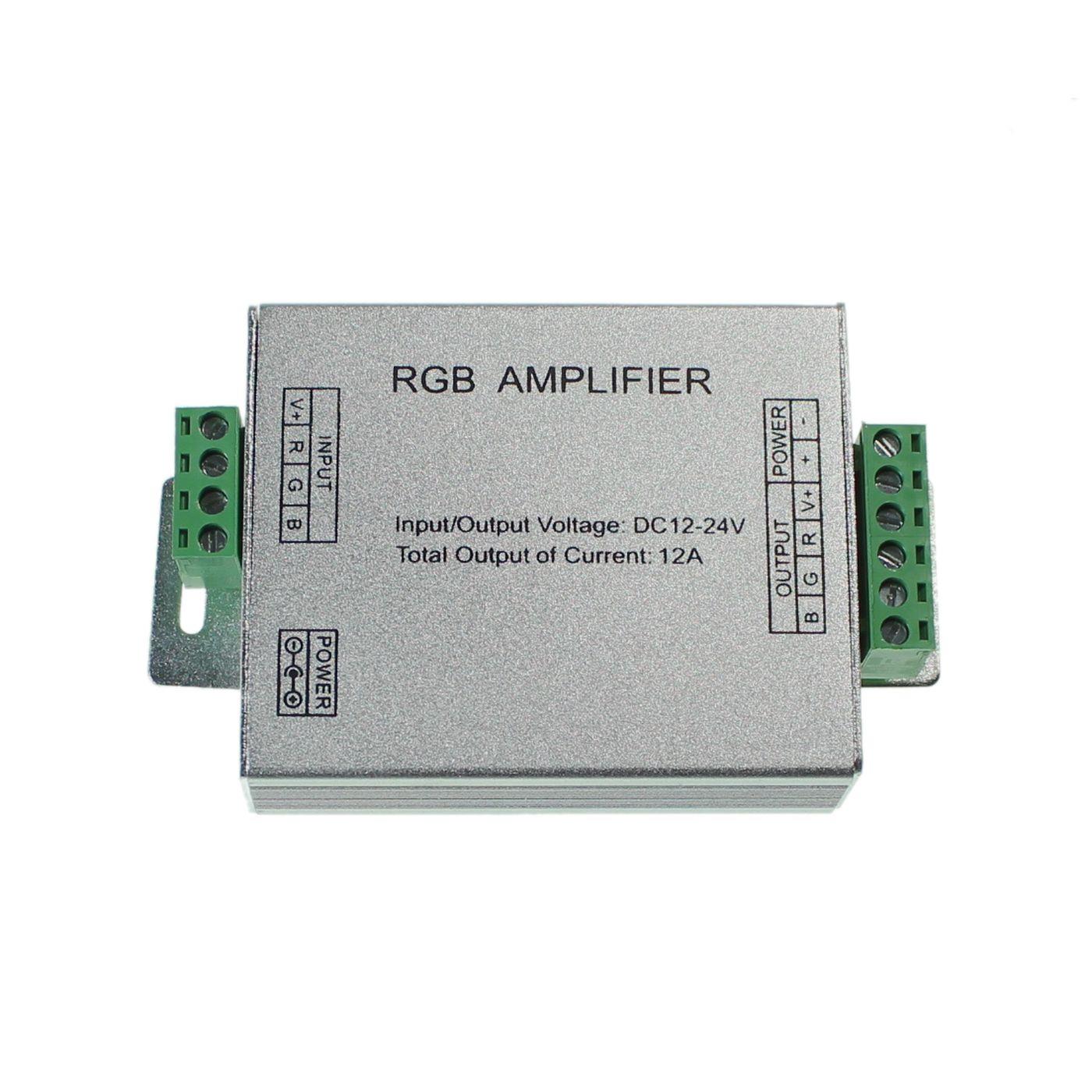 RGB LED Signalverstärker 12...24V 144W für Farbwechsel Streifen 4-Pin