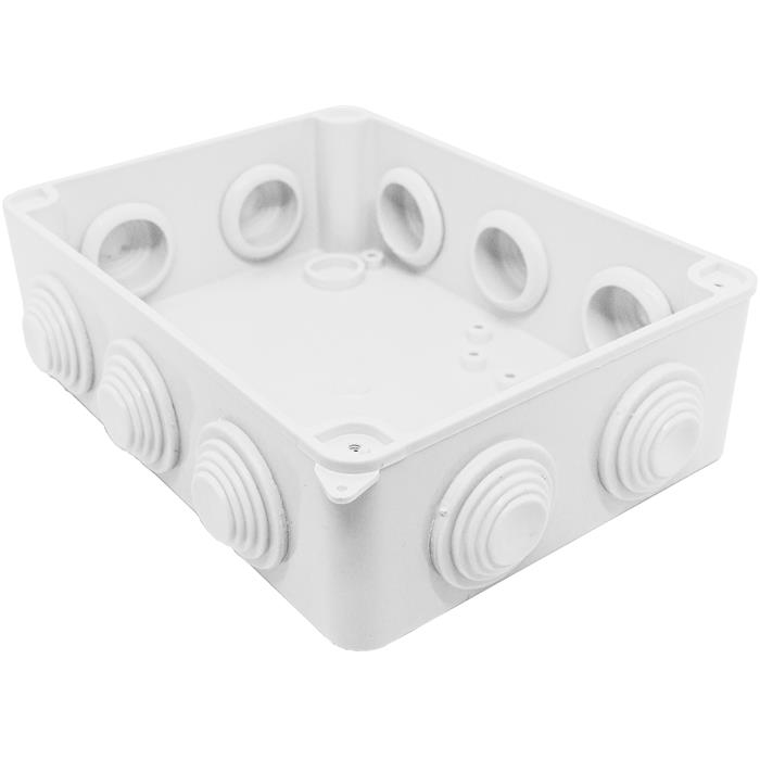 Junction box Surface-mounted IP65 150x110x70mm 7 Openings Junction box Waterproof White Junction socket Terminal