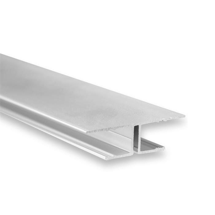 2m LED Profil TBP8 Silber 50,5x13,5mm Aluminium Trockenbauprofil für 11mm LED Streifen