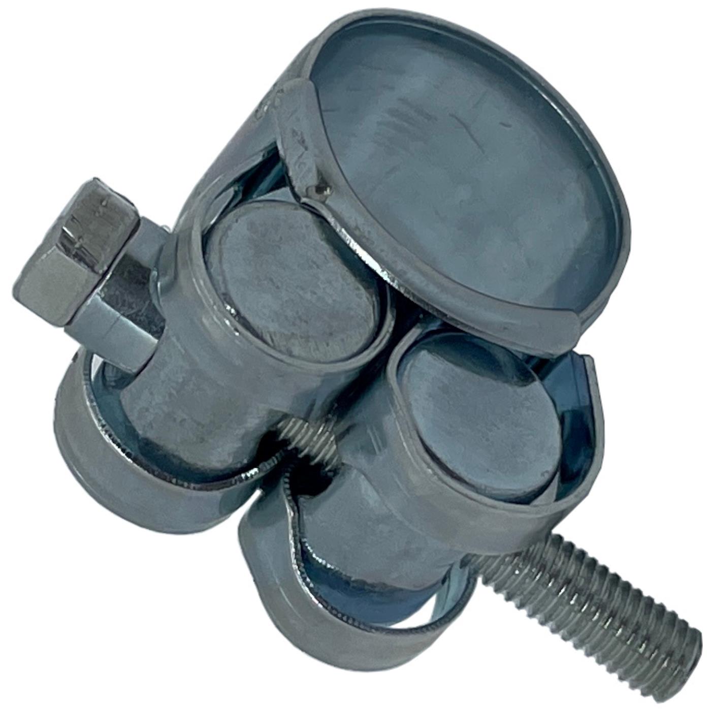 4x Lumonic Hinge pin clamp 23-25mm Galvanised Exhaust clamp for construction cars trucks