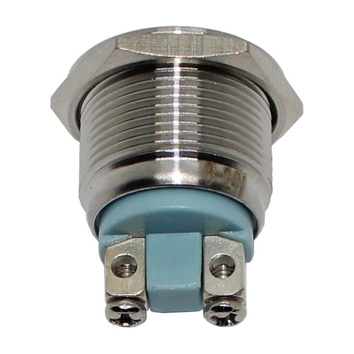 Stainless steel Control lamp V2A Signal lamp Ø22mm LED Green IP67 Screw Connection Ø25x28mm -25...+70°C