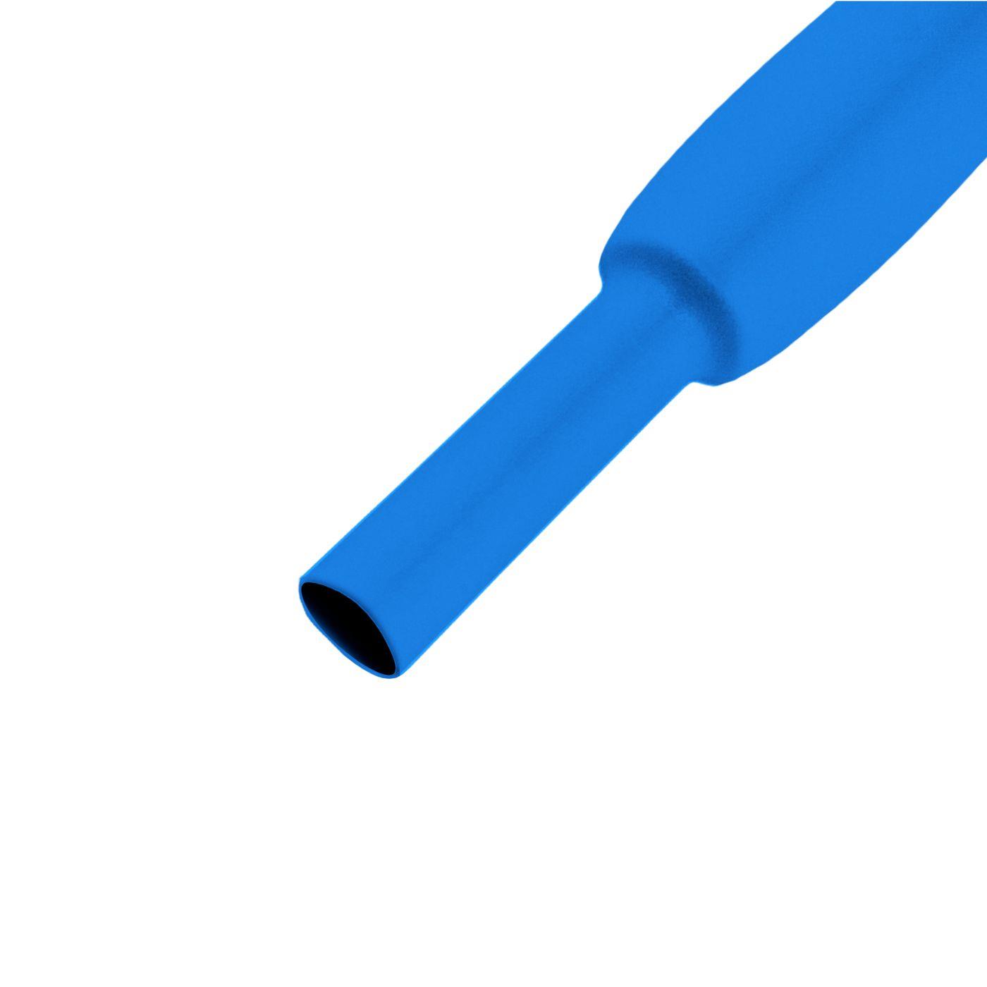 3,3m Heat shrink tubing Box 2:1 25,4 -> 12,7mm Blue Flexible