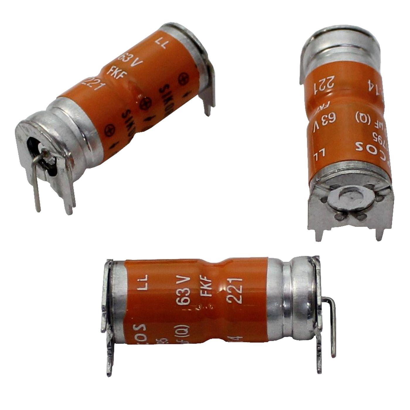 Electrolytic capacitor Axially 220µF 63V 125°C B41795S8227Q1 220uF