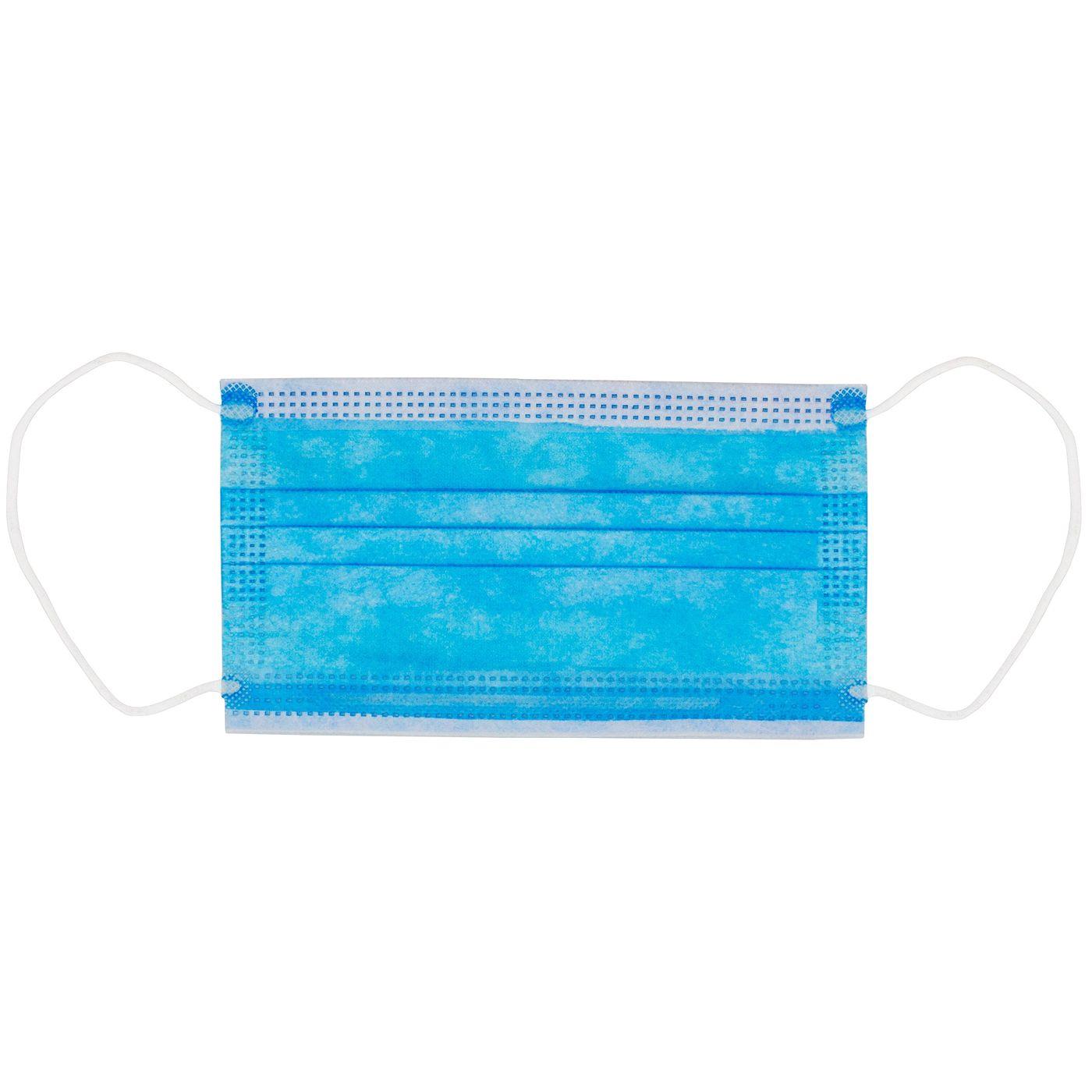 Disposable Mouth Nose Breathing Protection 3-layered Face mask Blue