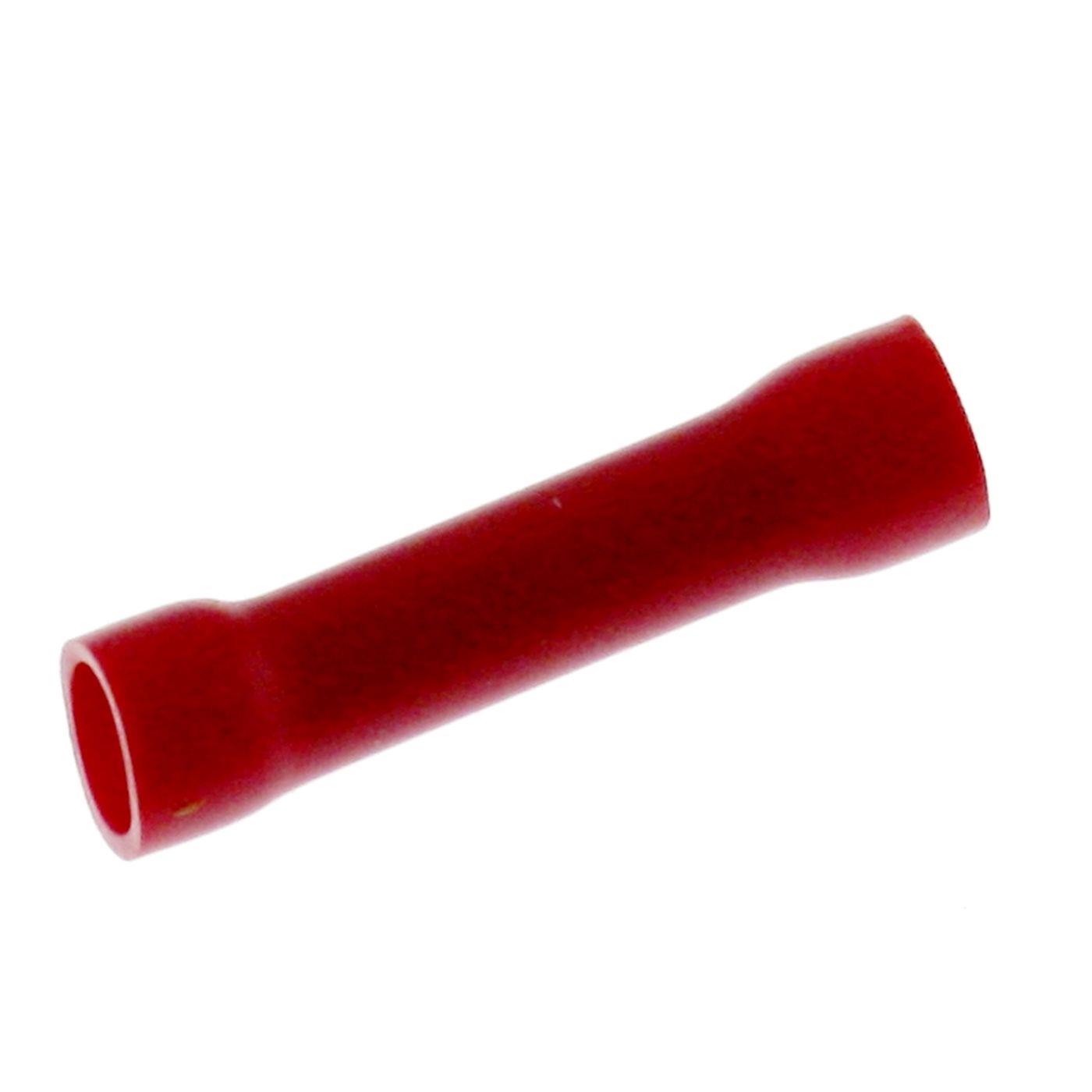 25x Stoßverbinder vollisoliert 0,5-1,5mm² Rot Quetschverbinder Kupfer verzinnt