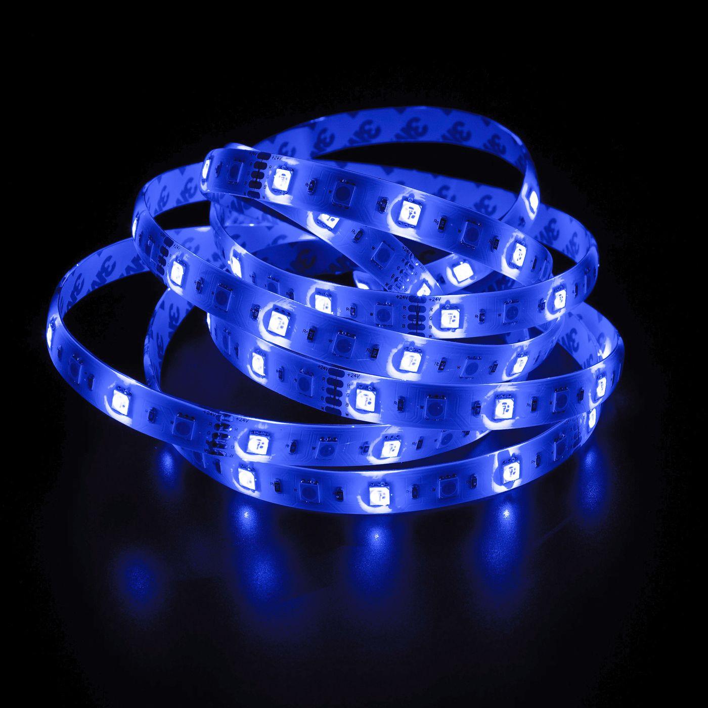 5m (500cm) RGBW 6000K LED Streifen Band Leiste 24V IP65 300LEDs 60LED/m SMD5050