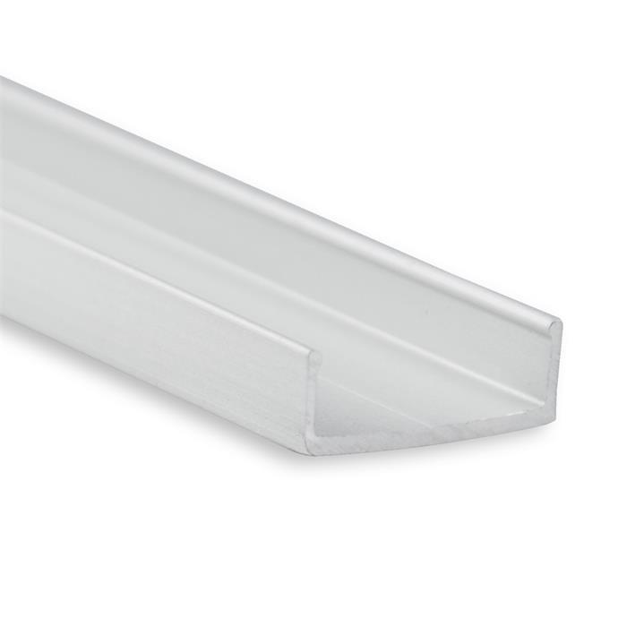 10cm Mounting profile PL10.1 for various LED profiles Steel Silver