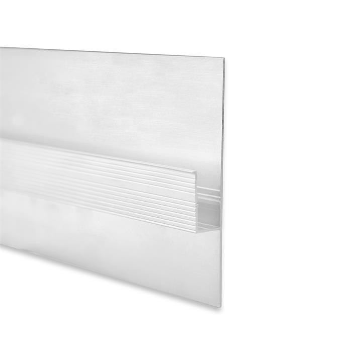 2m LED profile TBP2 Silver 93,1x12,5mm Aluminium Drywall profile for 11mm LED strips