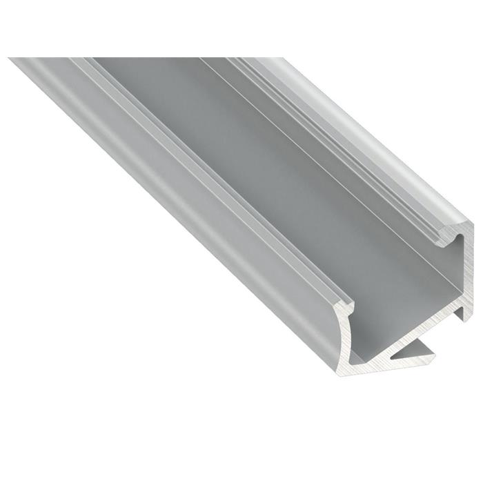 1m LED Profil H Silber 17x17mm Aluminium 30° 60° Eckprofil für 12mm LED Streifen