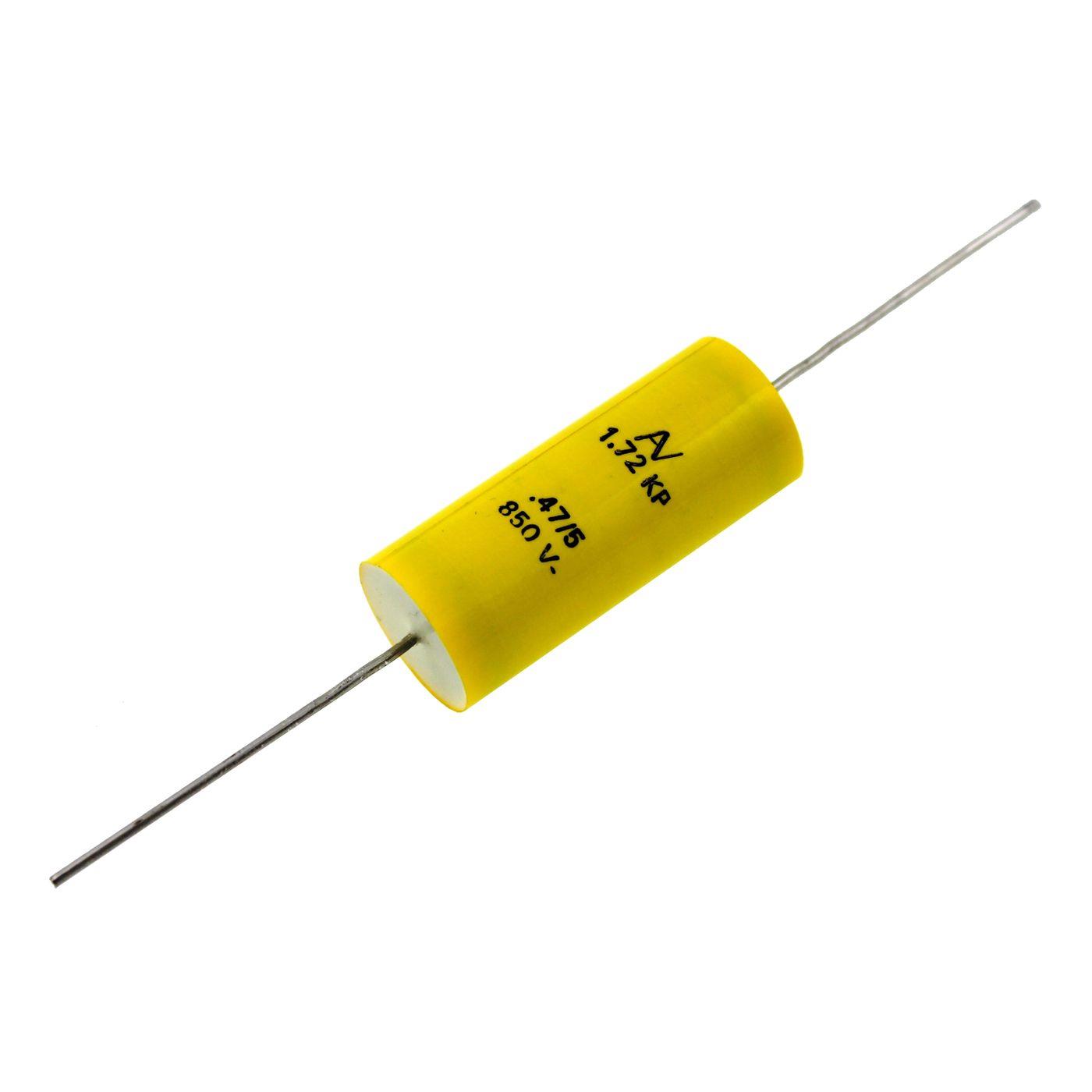 KP Foil Capacitor Axially 0,47µF 850V DC Arcotronics A72ZX3470ZA00J 470nF