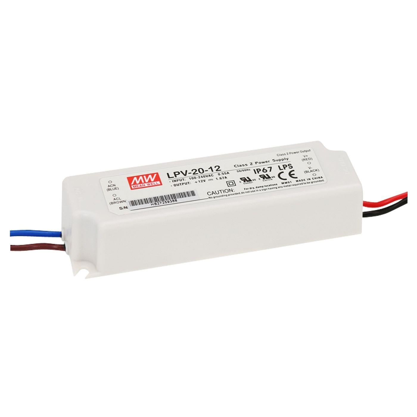 LPV-20-24 20W 24V 0,84A LED power supply Transformer Driver IP67
