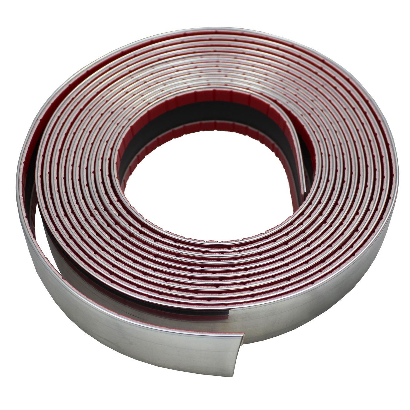 Chrome Decorative trim 25mm x 5m Car Chrome strip Universal Self-adhesive Flexible