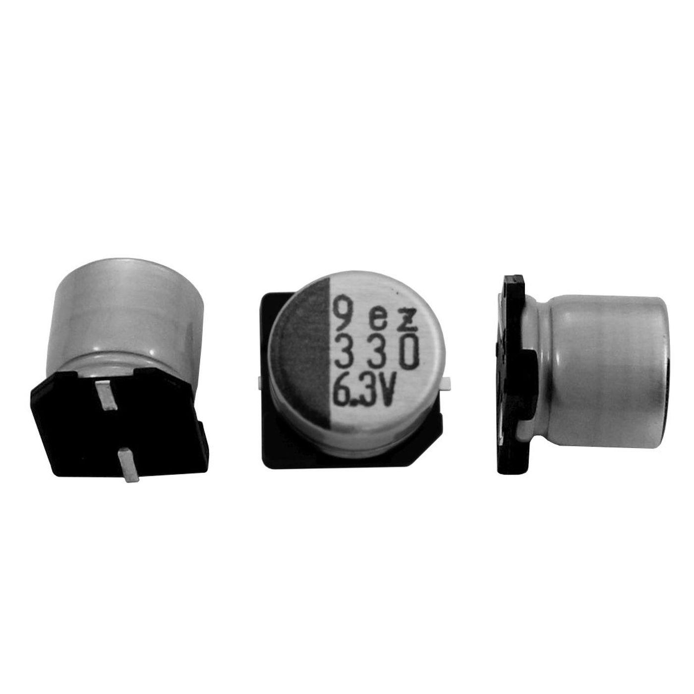 SMD Electrolytic capacitor 330µF 6,3V 105°C RVZ-6V331MG68TO-R2 d8x6,5mm 330uF