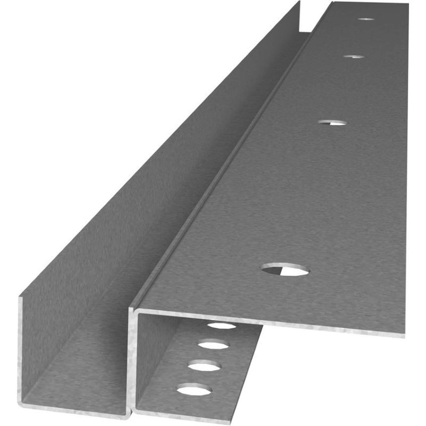 2m LED Trockenbauprofil DSL für schwebende Flächen für Gipskartonplatten Stahl Zinkblech