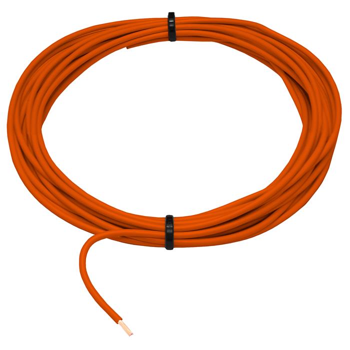 1m FLRY Fahrzeugleitung Orange 1mm² rund Kabel Litze KFZ Stromkabel