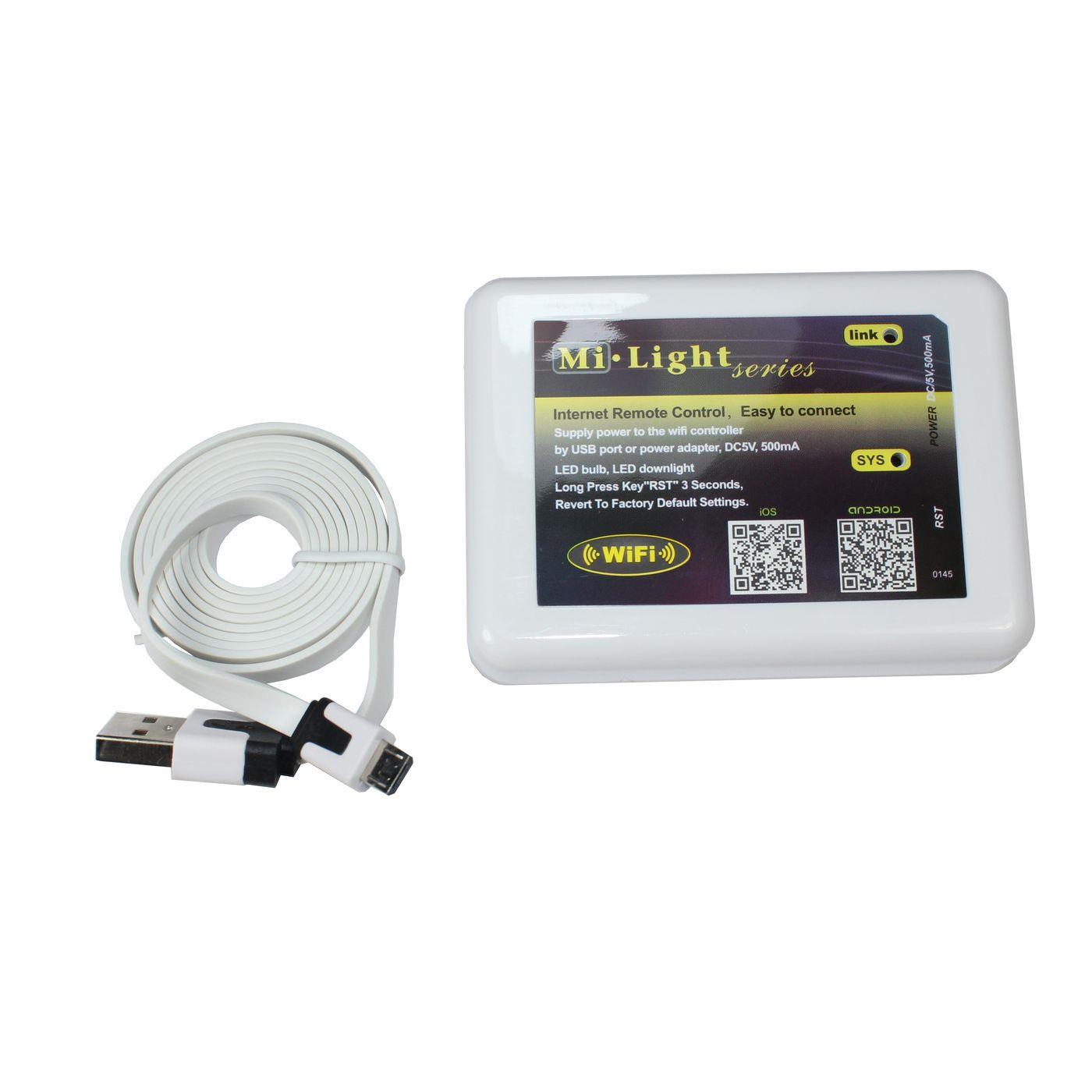 MiLight MiBoxer RGB RGBW CCT LED WLAN Modul für MiLight MiBoxer für einfarbige + Farbwechsel Streifen 2-Pin, 4-Pin, 5-Pin, 6-Pin
