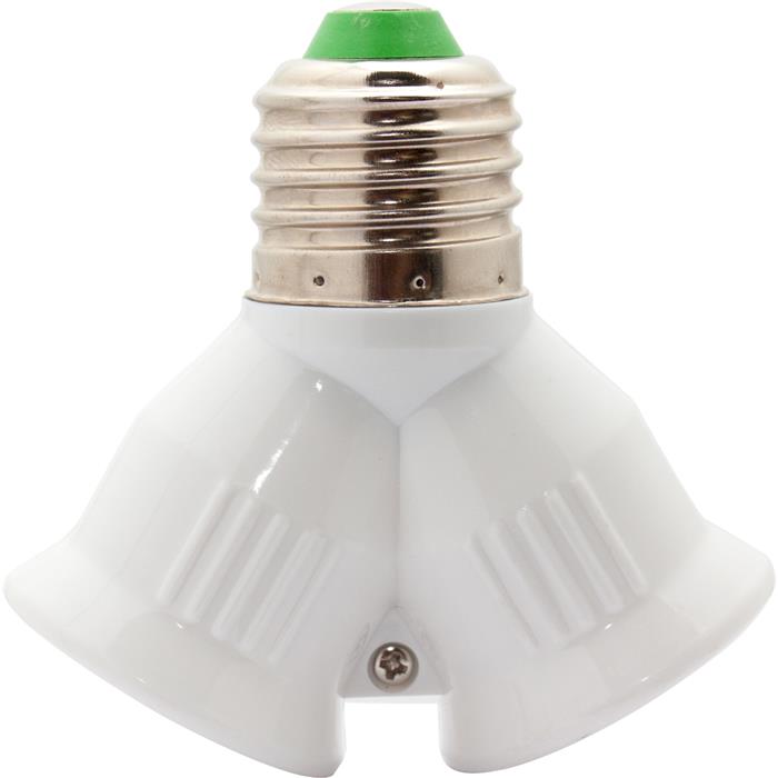 5x E27 -> 2x E27 LED Lamp socket Adapter Socket Converter Lamp