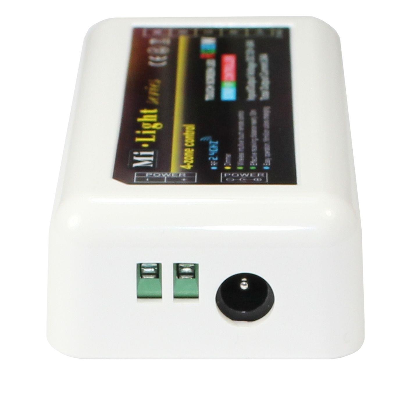 MiLight MiBoxer RGBW LED 4-Zone Empfänger 12...24V 240W für Farbwechsel Streifen 5-Pin