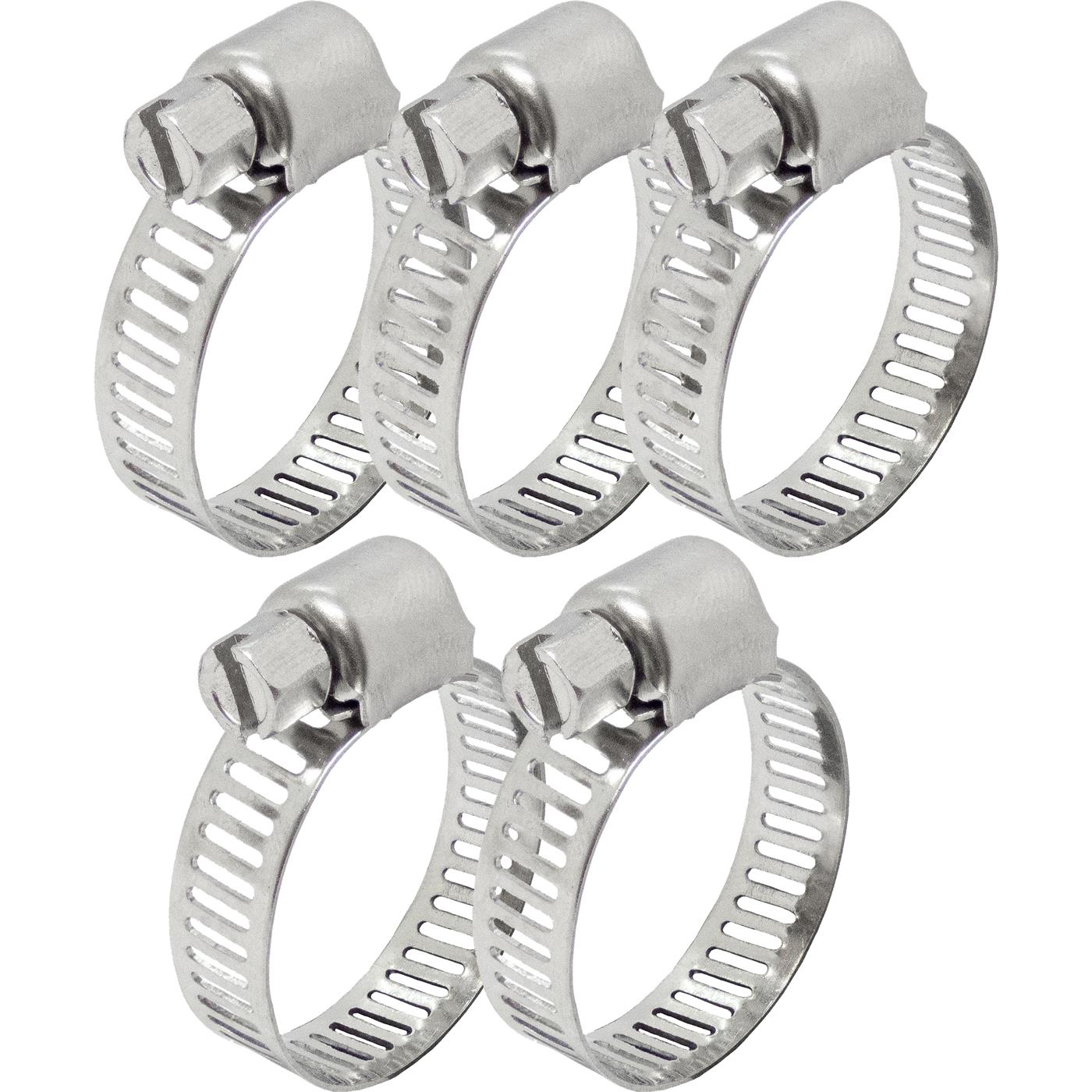 5x Schlauchschelle Edelstahl V2A 201 16-25mm Rohrschelle Halterungsschelle