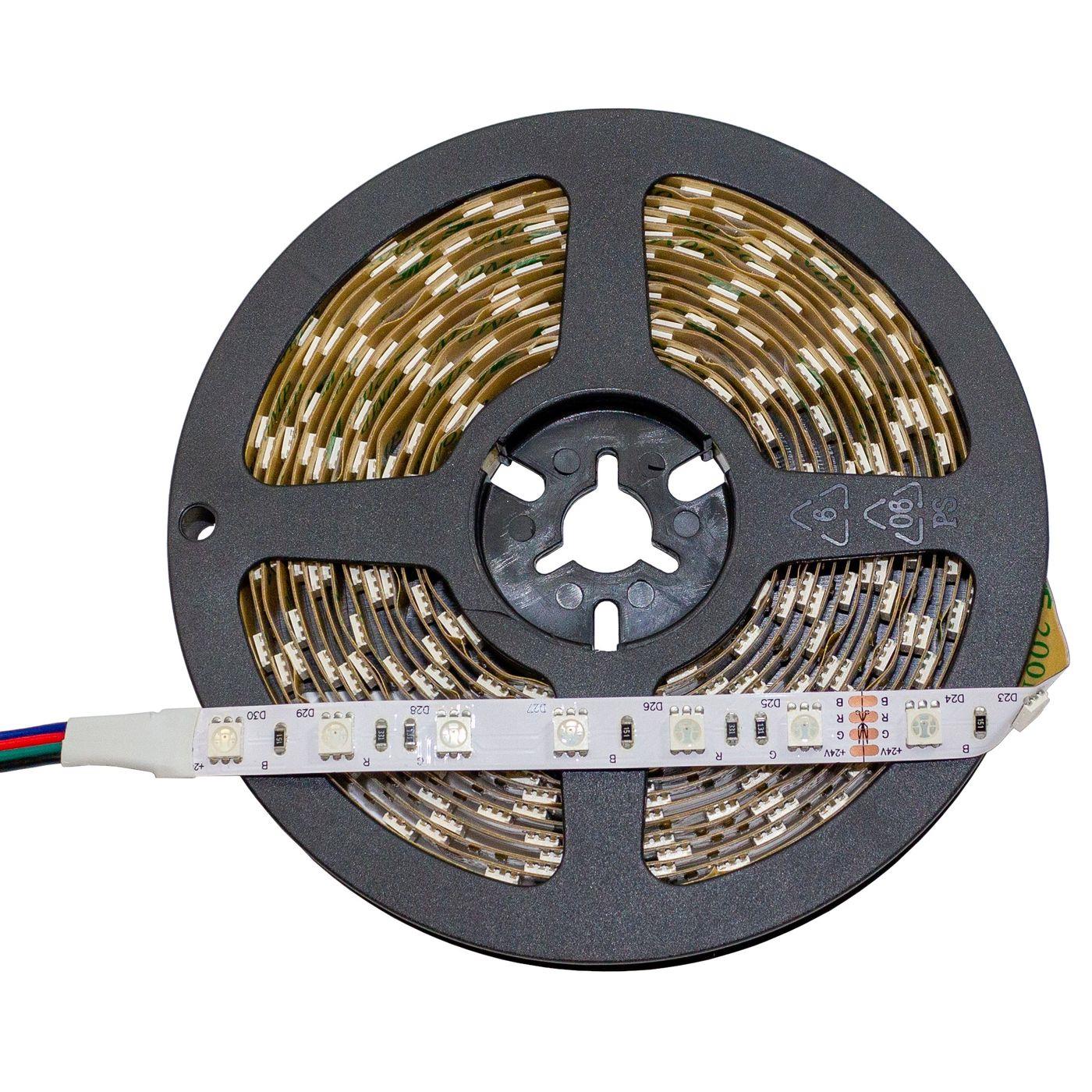 5m (500cm) HIGH-POWER RGB LED Streifen Band Leiste 24V IP20 300LEDs 60LED/m SMD5050