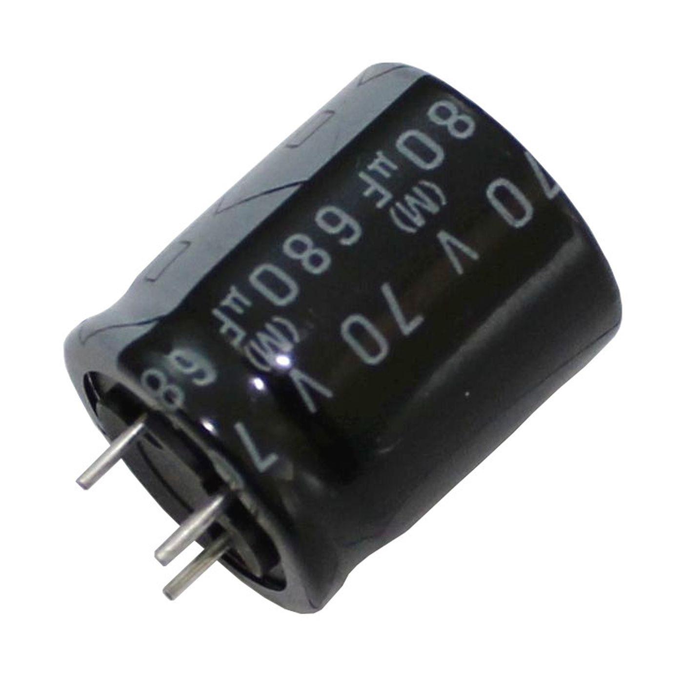 3-Pin Elko Kondensator Radial 680µF 70V 125°C RPK-70V681MK5YZ-F52 d18x20mm 680uF