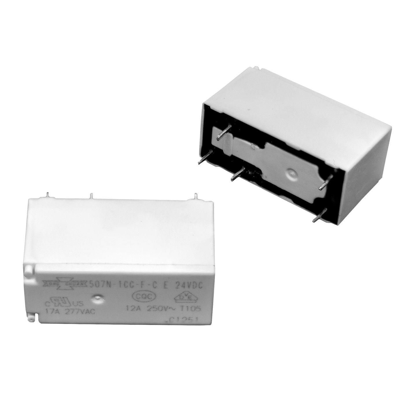 Print Relay 24V Song Chuan 507N-1CC-F-CE 24VDC 24VDC 17A 250V Changeover contact
