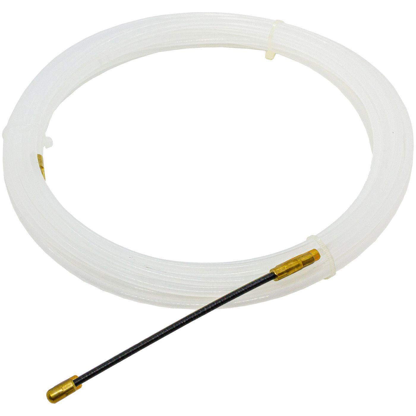 5m Cable pull-in aid 4mm Polyamide Nylon Pull wire with Guide spring Cable Retracting strap