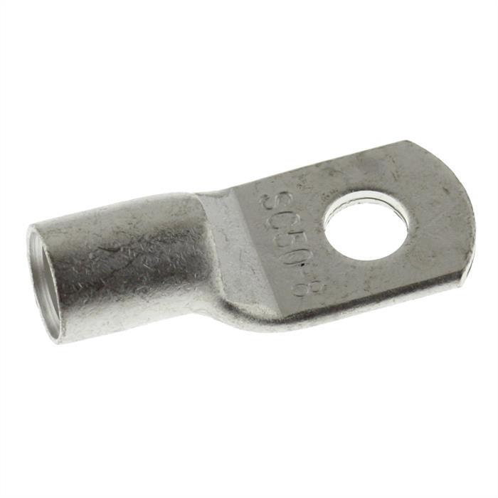 Rohrkabelschuh blank 50mm² Lochdurchmesser M8 Ringzunge Kupfer verzinnt