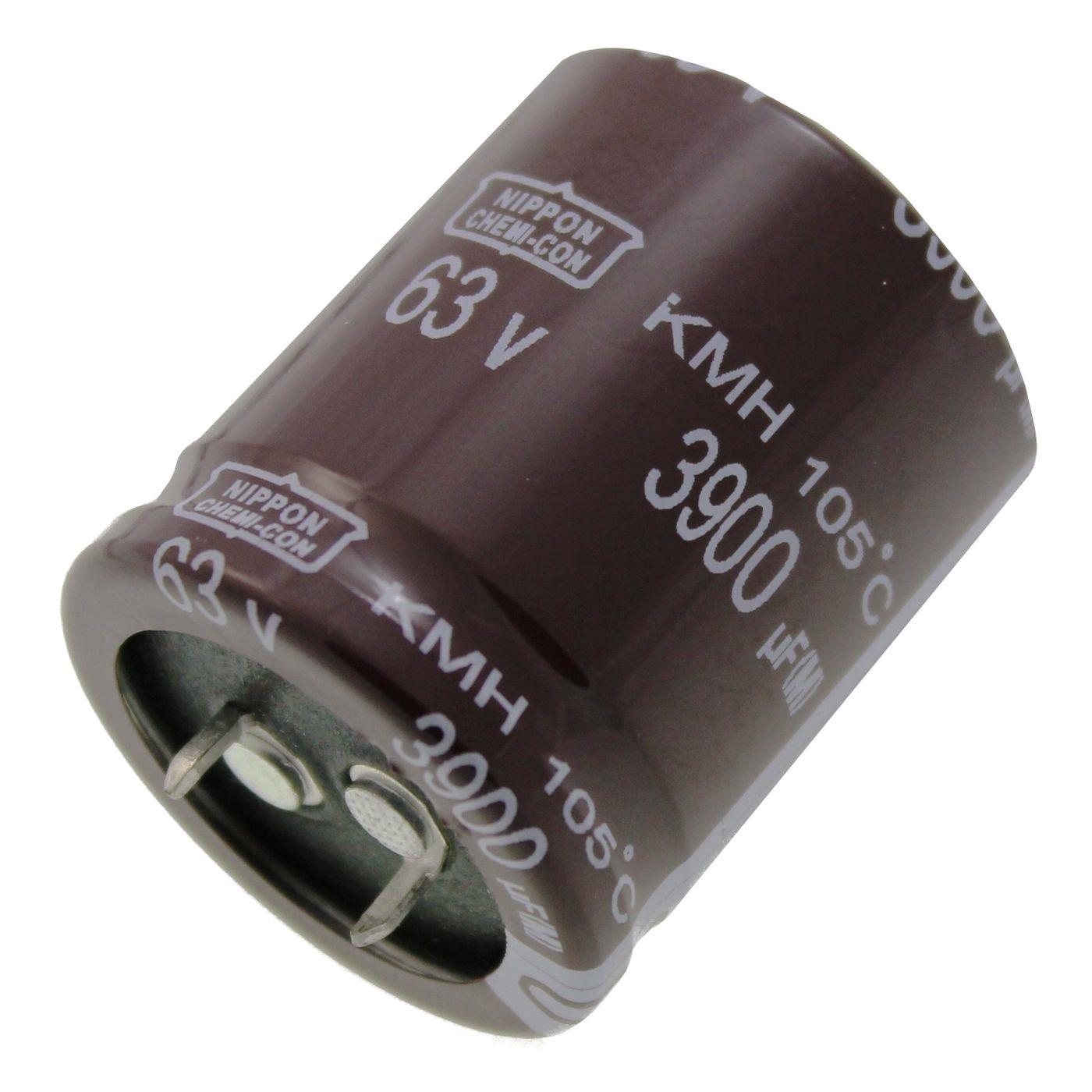 Snap-In Elko Kondensator Radial 3900µF 63V 105°C EKMH630VSN392MR35S d30x35mm 3900uF