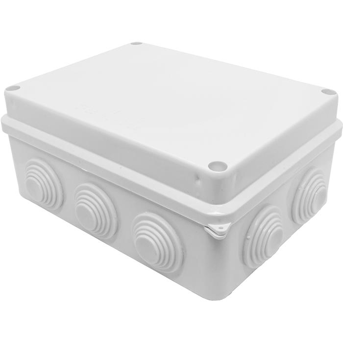 Verteilerdose IP65 150x110x70mm 7 Öffnungen Anschlussdose Weiß Klemmdose Verbindungsdose