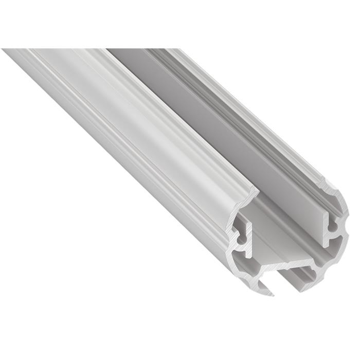 1m LED profile Cosmo White round 25mm Aluminium Round profile for 12mm LED strips