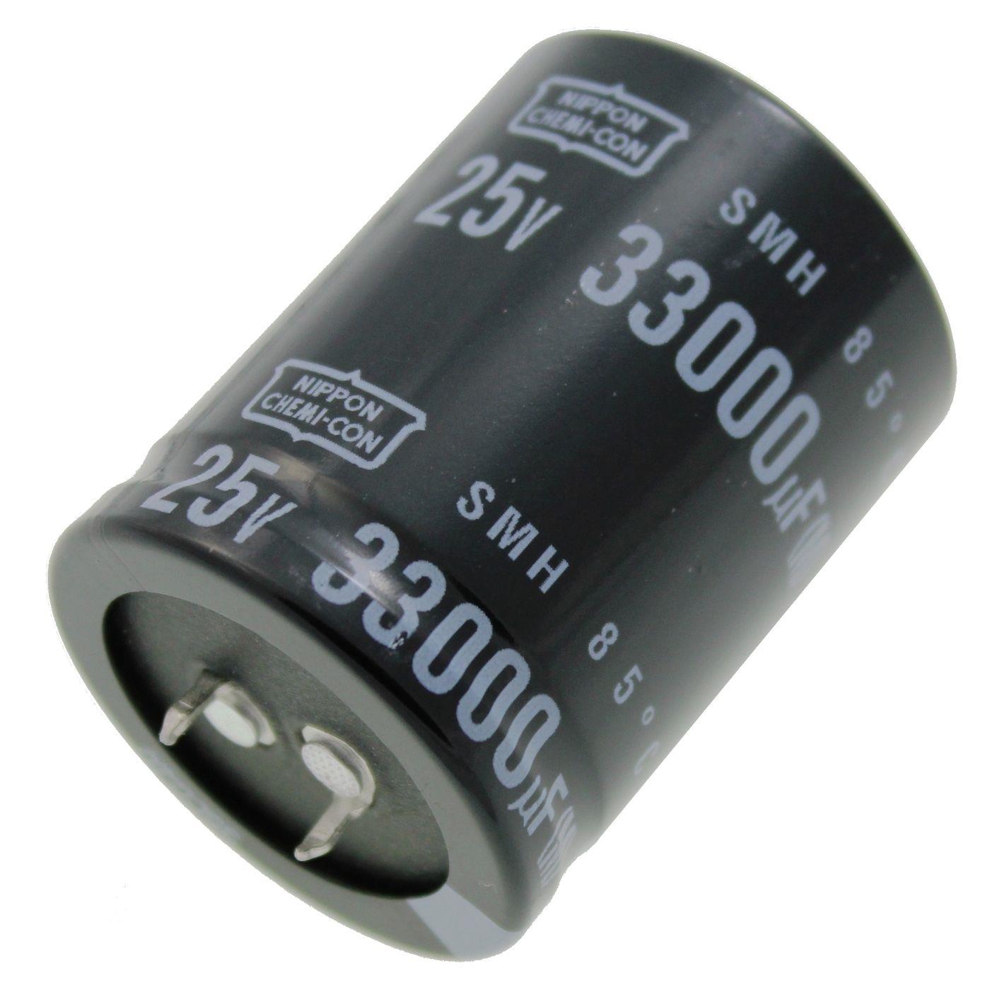 Snap-In Electrolytic capacitor Radial 33000µF 25V 85°C ESMH250VSN333MA45T d35x45mm 33000uF