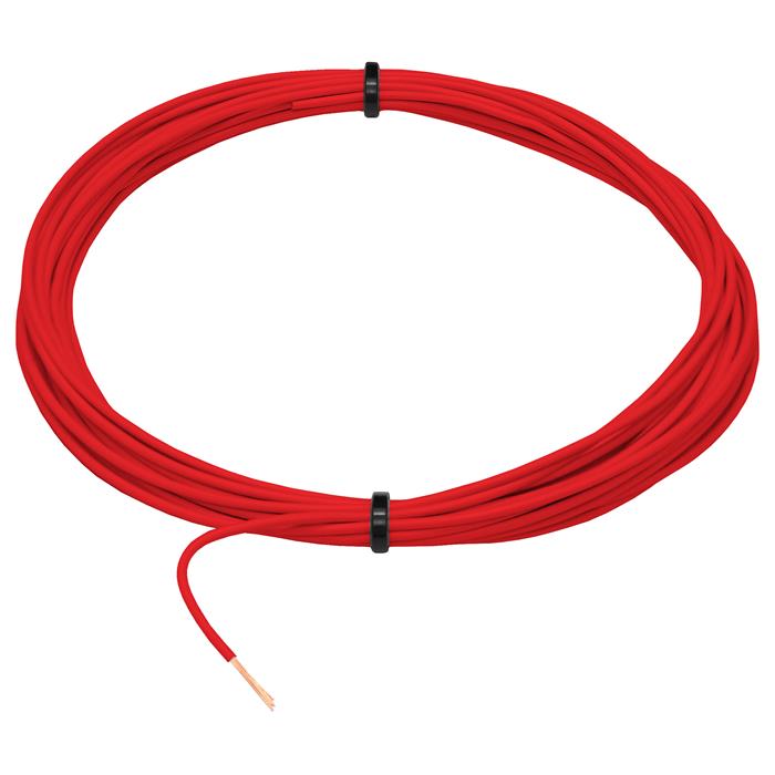 1m FLRY Vehicle cable Red 0,5mm² round Cable Stranded wire CAR Power cable