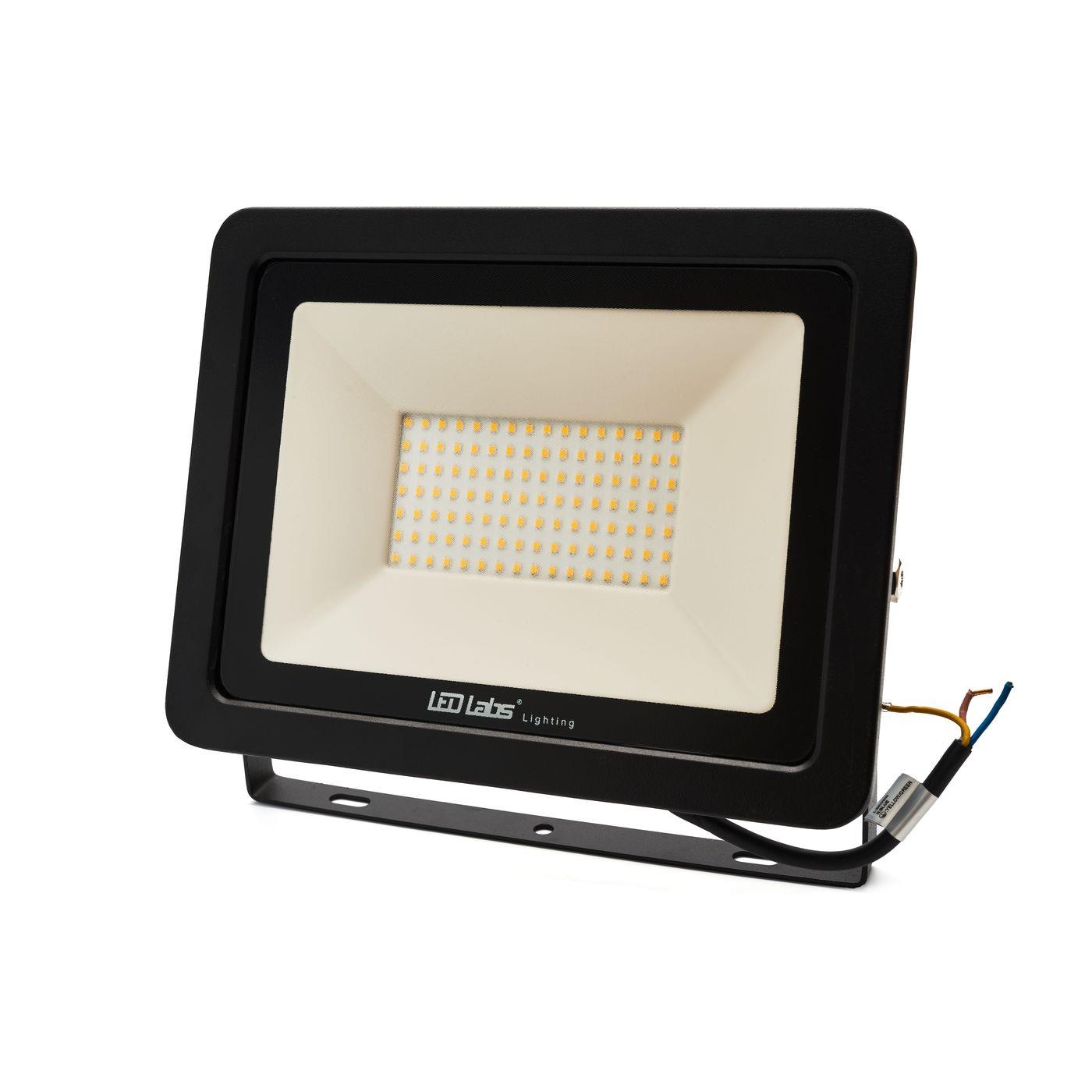 LED Floodlight Spotlight 200W 17000lm Neutral White 4000K 380x280x45mm Black -35...+55°C IP65 110° CRI 80+