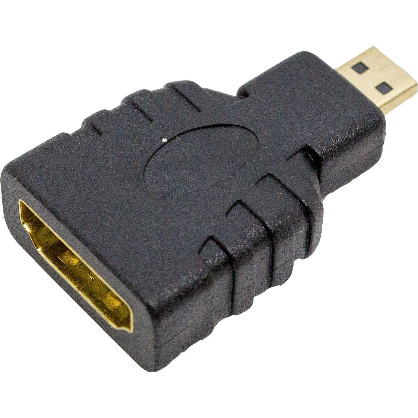 HDMI Adapter Buchse zu Micro HDMI Stecker FULL HD vergoldete Kontakte für Beamer 
