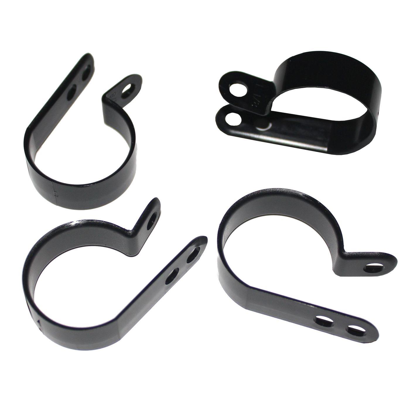 100x P-Clip for cable 25,4mm black Nylon Cable clamp Cable fixation Chassis clamps