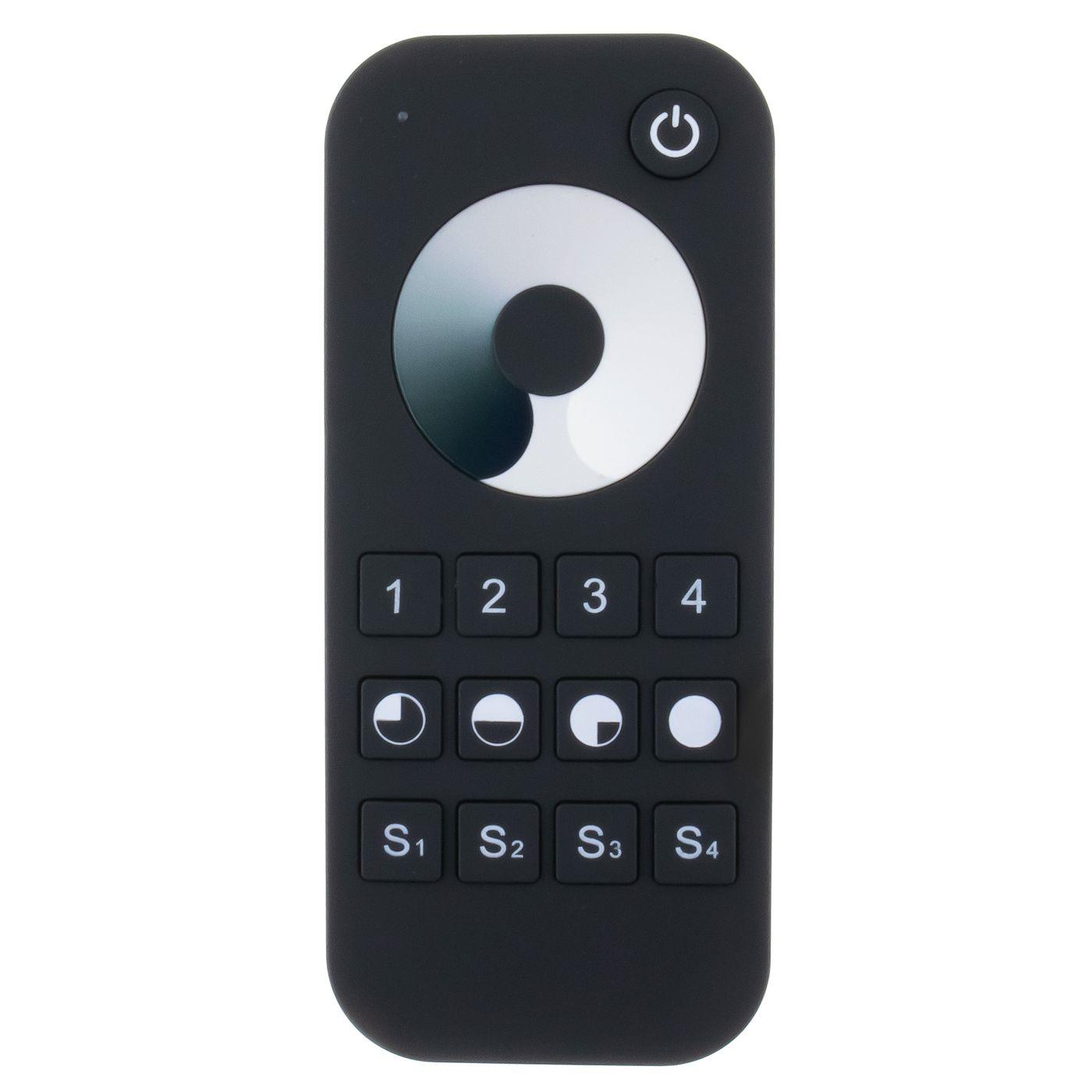 Elegance LED 4-Zone Remote control Touch 2,4GHz black for single-colour LED strips 2-Pin