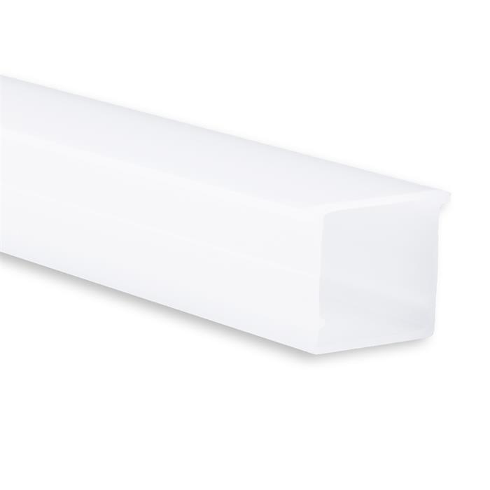 1m Cover C21 For profile PN8 19,2x15mm Plastic Opal satin finish