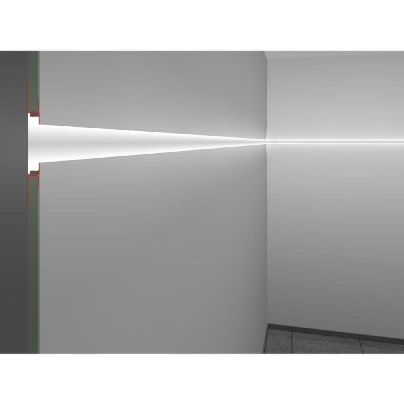 2m LED Drywall profile ADP for free surface design for Plasterboard Steel Zinc sheet