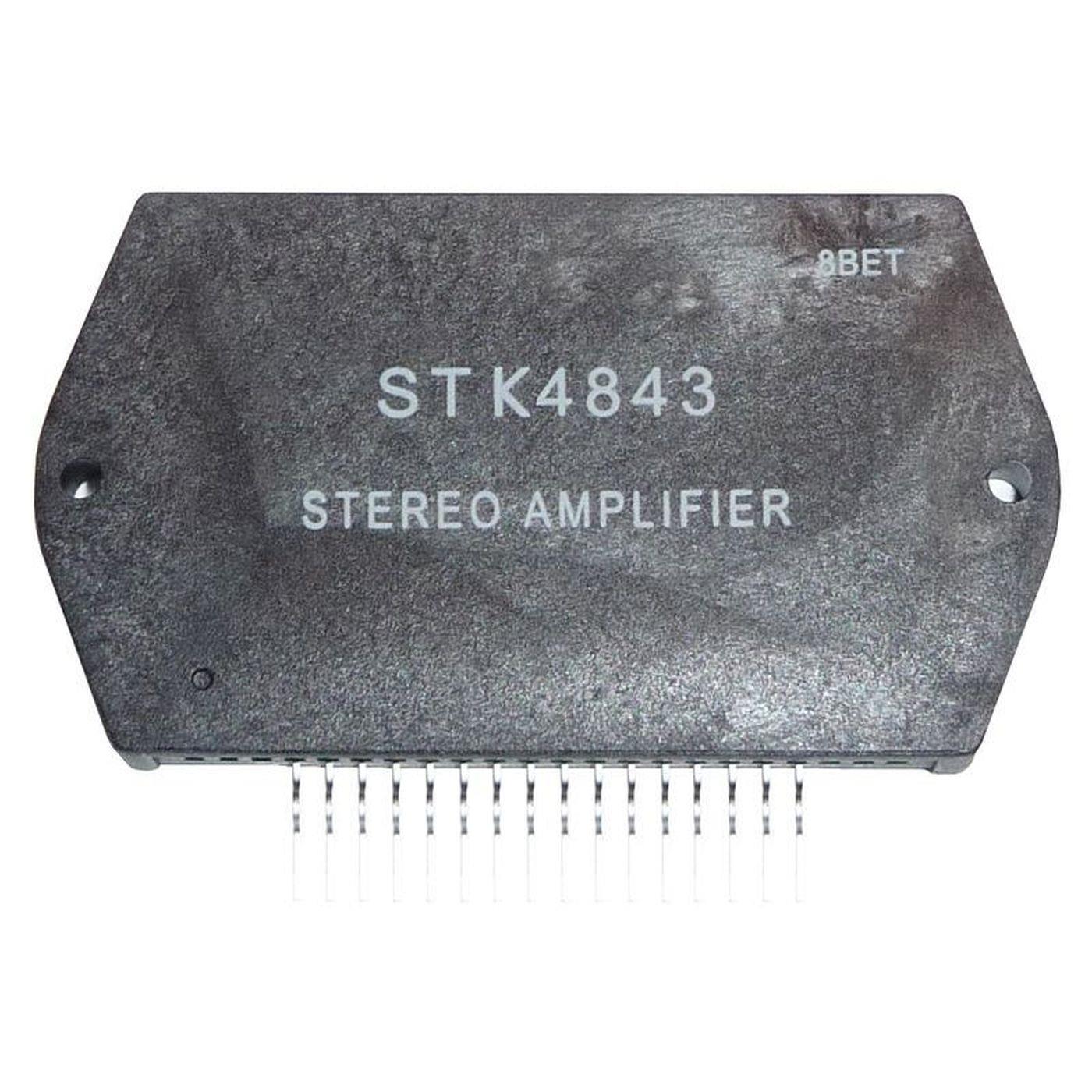 Hybrid IC STK4843 80x45mm Stereo Power amplifier