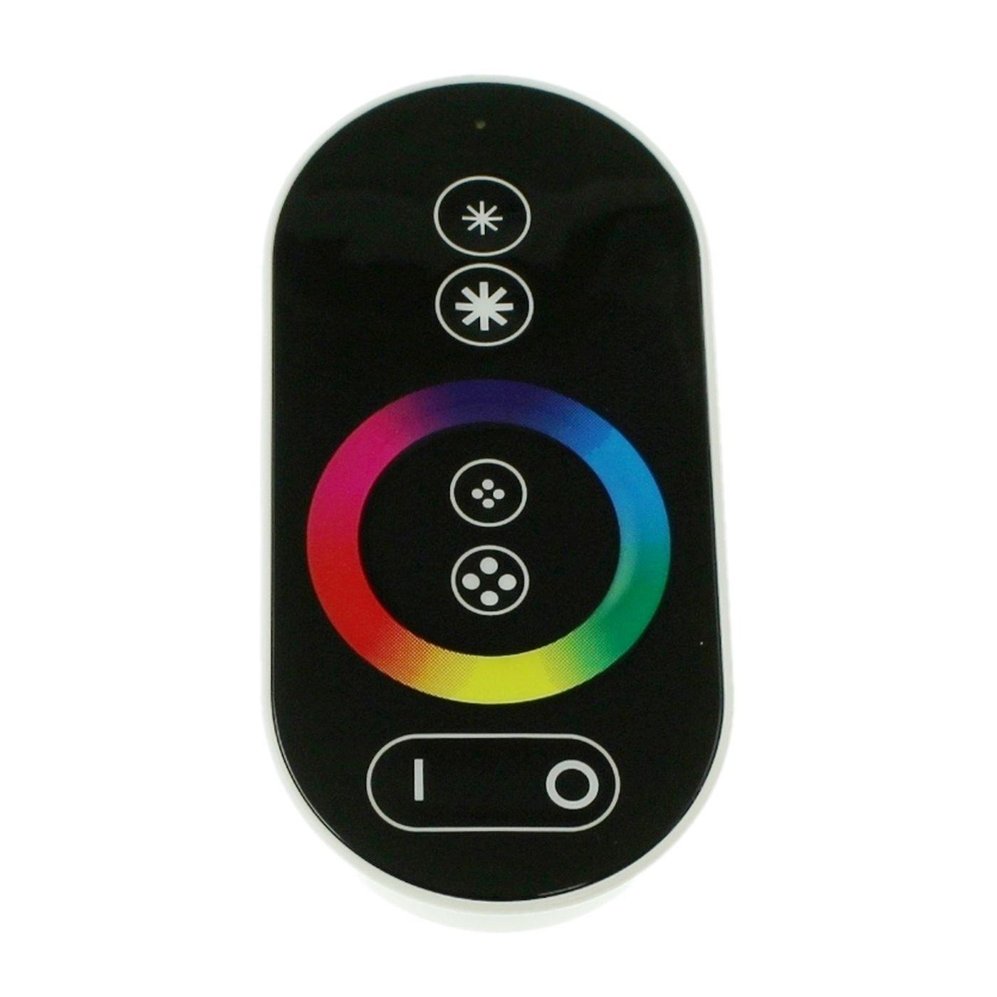 RGB LED Touch RF 6Key Controller schwarz 12...24V 144W für Farbwechsel Streifen 4-Pin