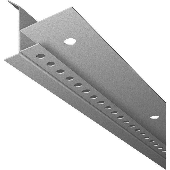 2m LED Drywall profile ADD for cove lighting 80mm Viewing leg Steel Zinc sheet