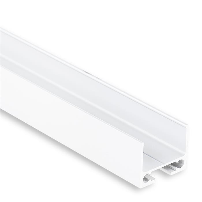 2m Universal Kabelkanal PL10 für diverse LED Profile Aluminium Weiß