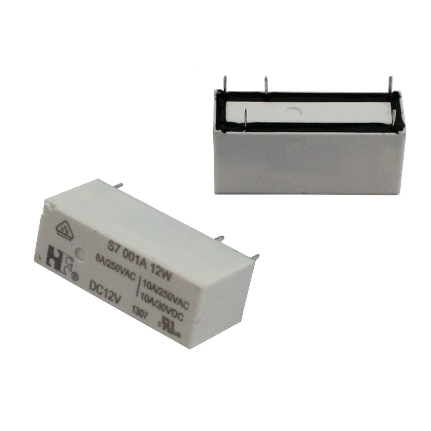 Print Relay 12V Ningbo S7001A12W 10A 250V Changeover contact