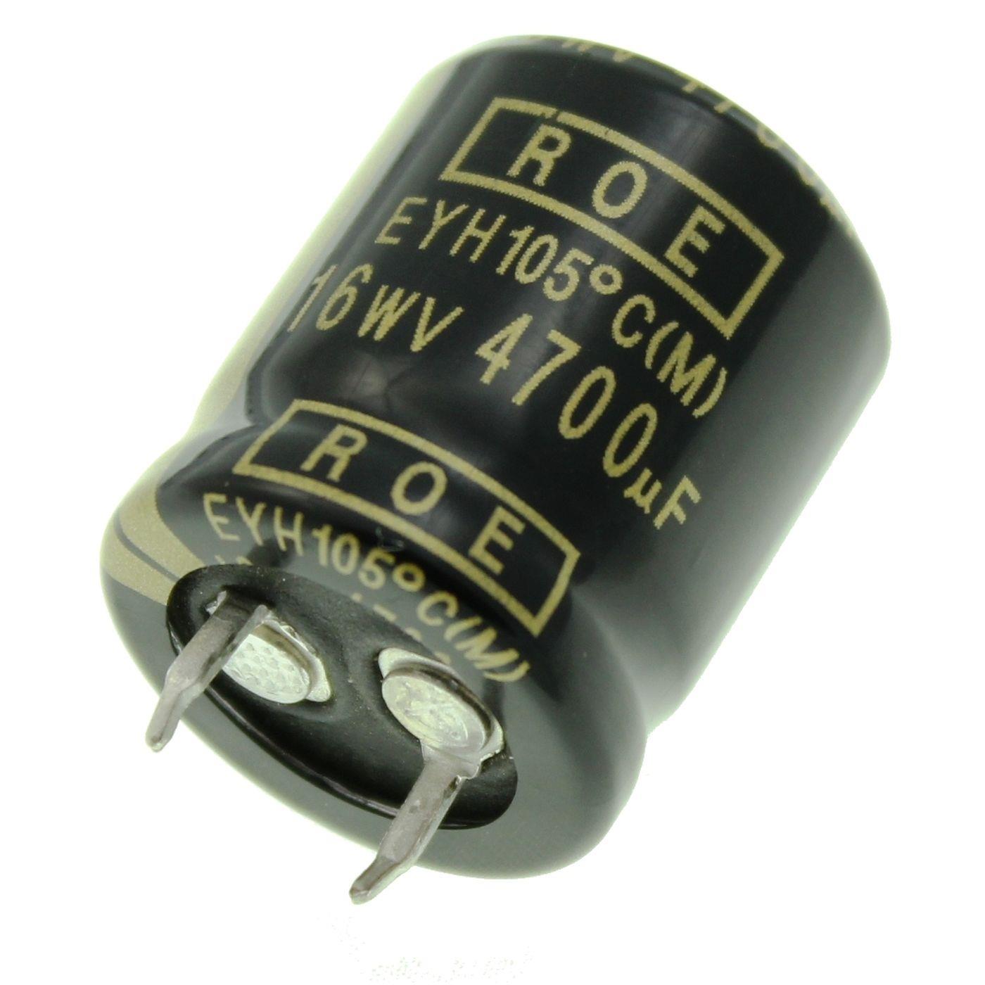 Snap-In Electrolytic capacitor Radial 4700µF 16V 105°C EYH07LU447D02K d22x26mm 4700uF