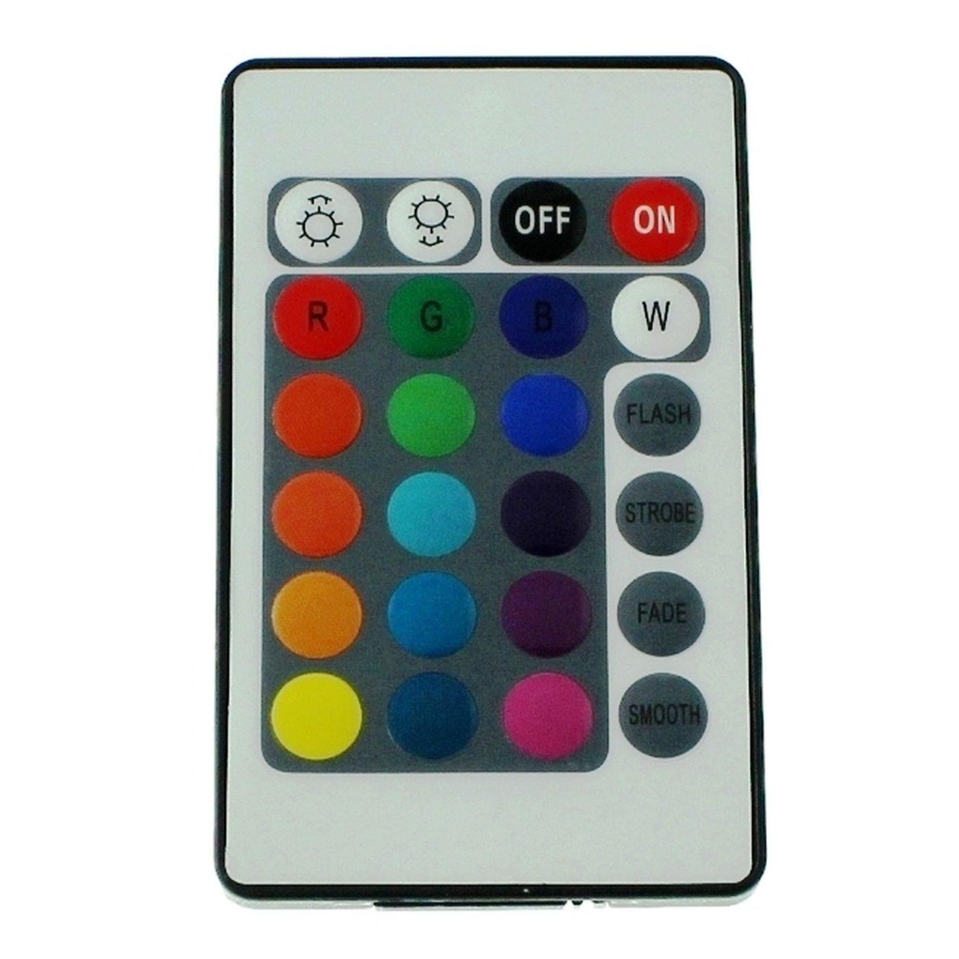 RGB LED 24Key Controller 12...24V 144W for colour changing strips 4-Pin