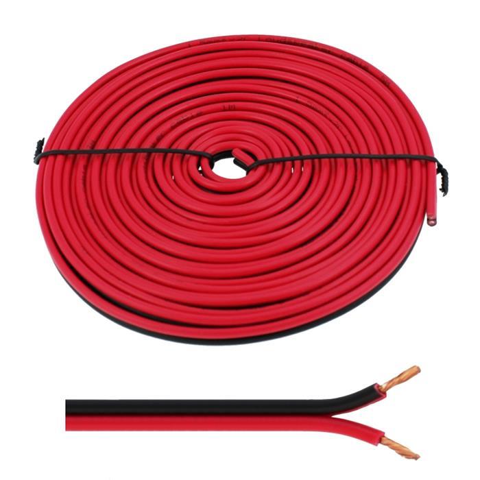 5m Speaker cables 2x 2,5mm² Red Black Audio cable Box housing cable