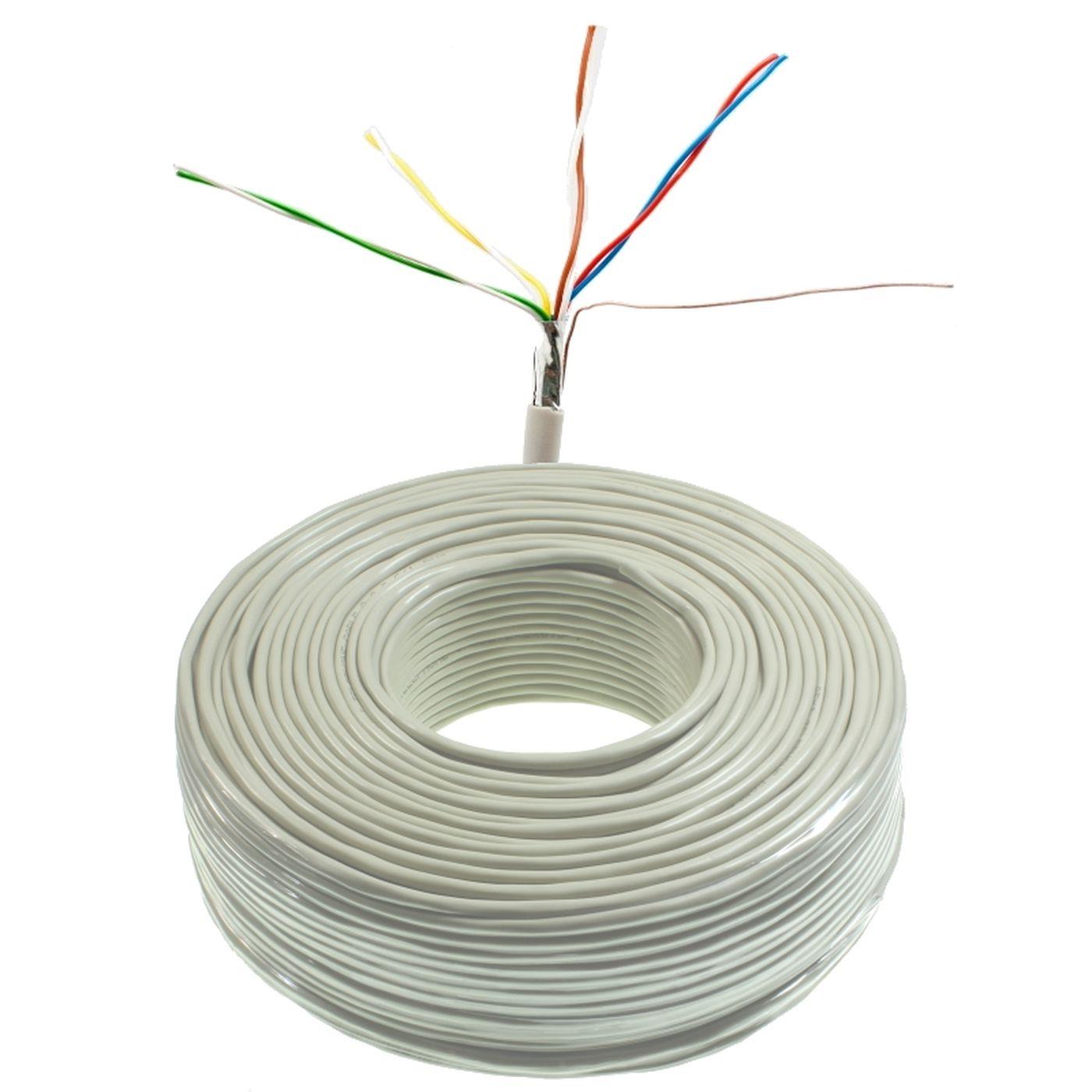 100m Telephone cable 4x2x0,6mm JYSTY 8 Wires ISDN Telecommunication cable Installation Cable J-Y(ST)Y